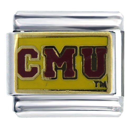 Cmu Central Michigan Licensed Sports Italian Charms Bracelet Link