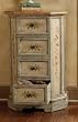 English Garden Antique White & Sage 4-Drawer Accent Chest By Powell Furniture