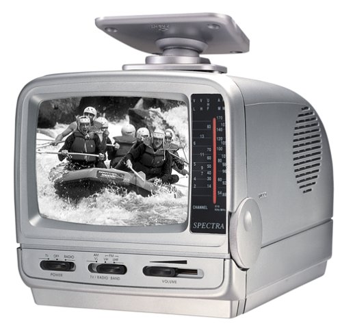 Spectra 58-MBWR Undercounter Mountable  5 Black  White TV w/ Radio