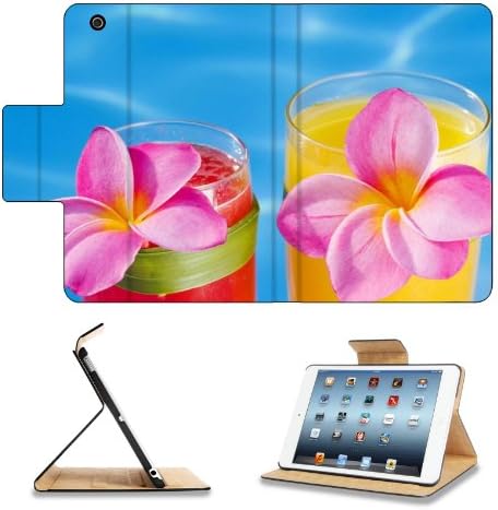 Pink Plumeria Pool Flowers Drinks Apple Ipad Mini Retina Display Flip Case Stand Smart Magnetic Cover Open Ports Customized Made to Order Support Ready Premium Deluxe Pu Leather 8 Inch (205mm) X 5 1/2 Inch (140mm) X 11/16 Inch (17mm) MSD Ipad Mini Retina 2 Professional Ipadmini Cases Ipad_mini Accessories Graphic Background Covers Designed Model Folio Sleeve HD Template Designed Wallpaper Photo Jacket Wifi 16gb 32gb 64gb Luxury Protector