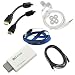 GTMax Wii to HDMI Video Audio Converter + 6FT Gold Plated HDMI - HDMI 1.4 Cable with Ferrites M/M + 12FT 3.5mm Audio Cable M/F + 3.5MM Headset + Blue Neck Strap Lanyard for Nintendo Wii