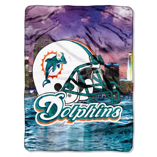 Miami Dolphins Extra Large Plush Blanket