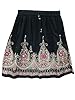Black Lehenga Beaded Rayon Knee Length Skirt
