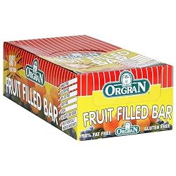 OrgraN Fruit Filled Bars, Apricot, 20-Count Box