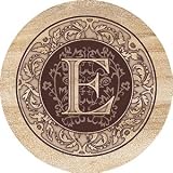 THIRSTYSTONE COASTER SET * MONOGRAMS * E