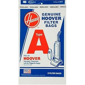 Hoover 4010001A Type-A Vacuum Cleaner Bags, 3-Pack by Hoover