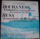 Alan Hovhaness - Firdausi for Clarinet Harp and Percussion/ Sobol. LP