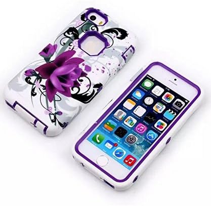 6S Hard Case,6S 5.5 Case,iPhone 6S 5.5 Case,6S 5.5 Case Cover,Adtechca Case For iPhone 6S 5.5,3in1 Beautiful Flowers Print Hybrid Case Cover For iPhone 6S 5.5 inch C05