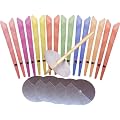 Aromatherapy Hopi Ear Candles with Filters & Protector Discs (6 pairs) 6 Different Aromas - Rose, Rosemary, Lavender, Orange, Peppermint, Tea Tree