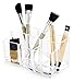 BINO 'The Wave' 6 Compartment Acrylic Jewelry and Makeup Organizer, Clear and Transparent Cosmetic Beauty Vanity Holder Storage