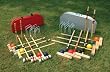 Set of 2 - 6-Player Croquet Sets. This Hardwood Croquet Expert Set features 9" (23cm) hardwood heads