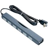 ロアス G-LINEタップ 2P 6個口 グレー 2m TAP-G003AGYの画像