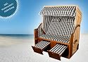 Polyrattan Strandkorb inkl. Schutzh&uuml;lle/Abdeckung