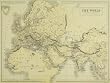 Antique Map, Map of the World,1845