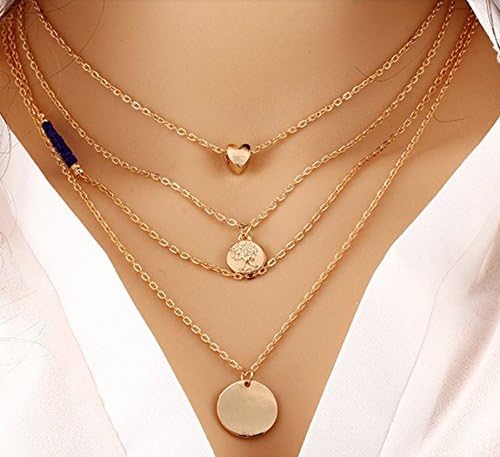 Hot and Trendy Multi Layered Necklaces (Tree of Life)