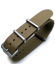 Nato 20mm Heat Sealed Heavy Nylon Brushed Buckle - Military Green