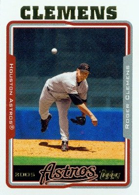 2005 Topps Baseball Card # 565 Roger Clemens Houston Astros