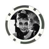 Audrey Hepburn Poker Chip Card Guard Great Gift Idea