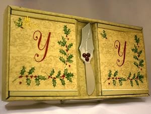 Monogram Holiday Napkin Set - Y
