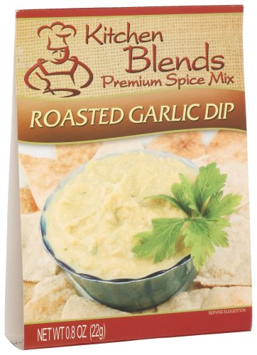 Kitchen Blends Roasted Garlic Dip Mix, 0.8-Ounce Packages (Pack of 4) by Kitchen Blends