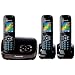 Panasonic KX-TG8523EB DECT Trio Digital Cordless Phone Set with Answer Machine - Black