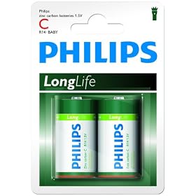 Philips - 54949 - Pile R14 C - 2 Pi�ces - Longlife