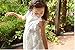 Bow Dream Off White Peach Vintage Lace Sleeveless Flower Girl's Dress
