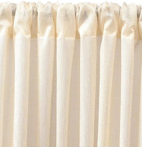 Plow & Hearth 91134-IV 84" L ThermaSheer Insulating Rod-Pocket, Ivory