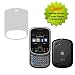 Fincibo (TM) Custom-Fit Clear Screen Guard Protector For Motorola Karma QA1 Sawgrass