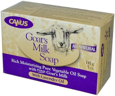New - Nature By Canus Bar Soap - Goats Milk - Lavender Oil - 5 oz