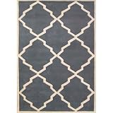 Casablanca World Classic Geometric Bluefish Grey / Beige Contemporary Rug Size: 4 x 6