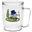 Birdie 18 oz Insulated Coffee Mug, Clear (Licensed Be the Ball design)