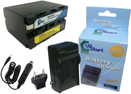 Sony CCD-SC9 Battery and Charger with Car Plug and EU Adapter - High Capacity Replacement for Sony NP-F970 Digital Camera Batteries and Chargers (1240mAh, 3.7V, Lithium-Ion)