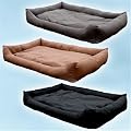 XXL Lederhundebett 120x80 Hundebett Hundekissen Lederbett