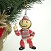 OHIO STATE BUCKEYES PORCELAIN MASCOT CHRISTMAS ORNAMENTS (2)