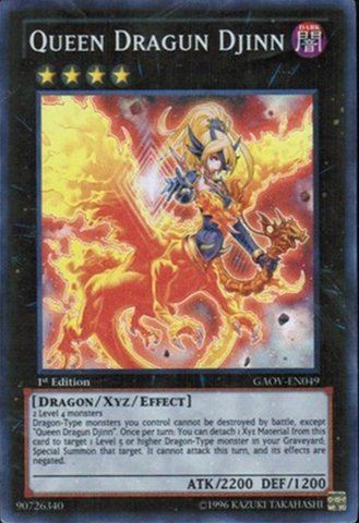 Yu-Gi-Oh! - Queen Dragun Djinn (GAOV-EN049) - Galactic Overlord - 1st Edition - Super Rare On Sale