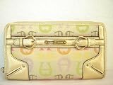 Etienne Aigner Sydney A Logo Clutch Wallet Organizer ~ Tan/Gold In Color Reviews