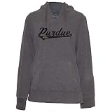 Purdue Ladies Raw Edge Hooded Sweatshirt