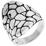 Inox Jewelry Women's Snake Skin 316L Stainless Steel Ring