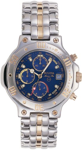 Chronograph, Two tone. Bulova Men's Watch, Bulova Watches, Mens Watches,Mens Bulova Watches
