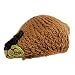 CAMEL HAND MADE KNOBBY KNIT TAMI HAT W/FLOWER