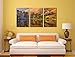Gardenia Art - Hillside and Lake Under Sunshine Canvas Prints Modern Wall Art Paintings Artwork for Room Decoration,16X24 inch, Unframed