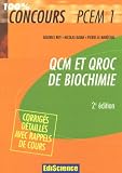 QCM et QROC de Biochimie : Avec corrigés détaillés