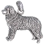 Bernese Mountain Dog Hand Made USA Sterling Silver Charm