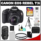 Canon EOS Rebel T3i 18.0 MP Digital SLR Camera Body & EF-S 18-135mm IS Lens ....