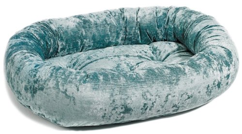Bowsers Microvelvet Donut Dog Bed - Lagoon/Large