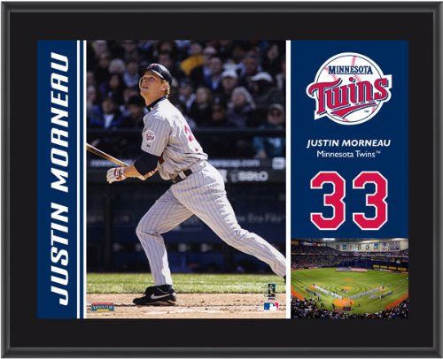 Justin Morneau Plaque | Details: Minnesota Twins, Sublimated, 10x13, MLB Plaque