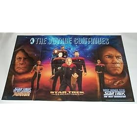 1994 DC Comics Star Trek The Next Generation/Deep Space Nine 34 by 22