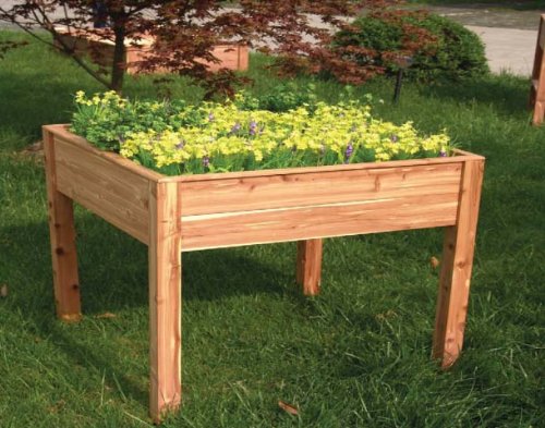 Tierra-Derco 4429 Cedar Raised Bed, 47-1/4-Inch Long by 23.6-Inch Wide by 31-1/2-Inch High