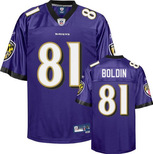 Anquan Boldin Purple Reebok NFL Premier Baltimore Ravens Jersey - XX-Large